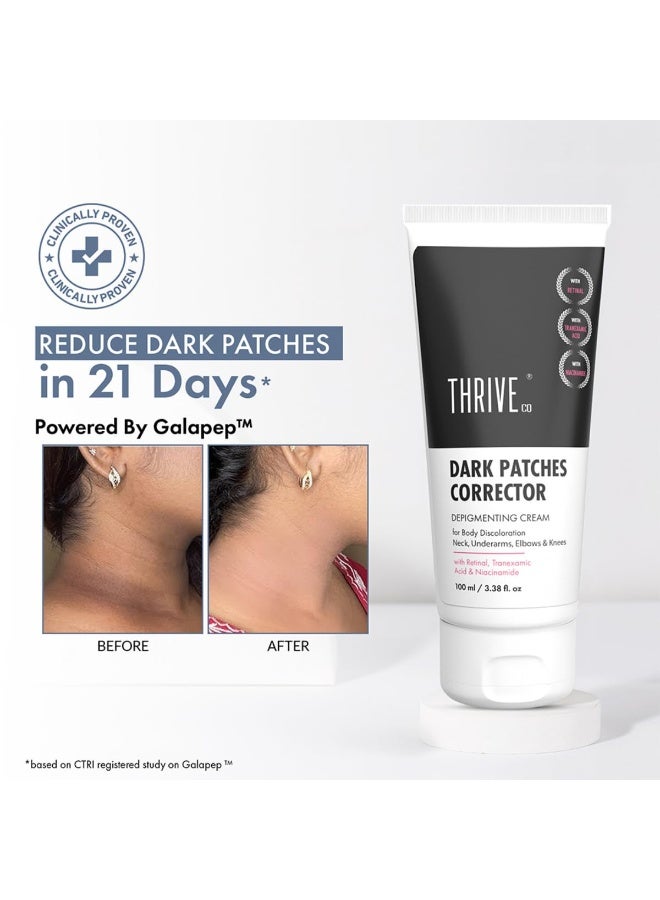 ThriveCo Dark Patches Corrector Cream | Dark Patches Removal | With Retinal & Niacinamide.. For Underarms, Inner Thighs, Knuckles, Elbows & Knees. Men & Women | 100ml - Image 4